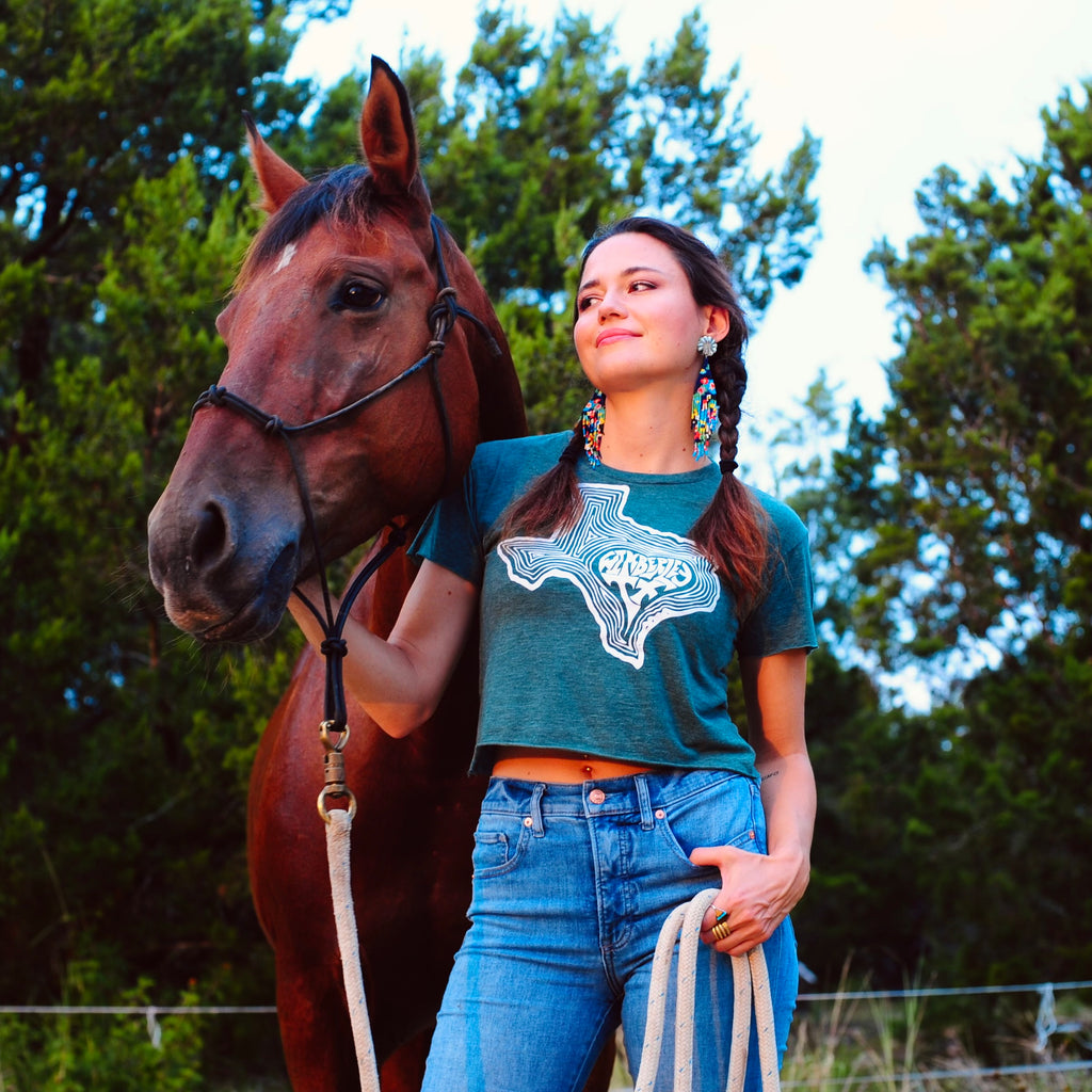 TX Heart Wimberley Sage Crop T