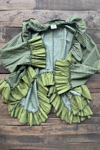 Ruffle It Up Velvet Pants - Golden