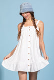 Linen Blend Mini Sundress
