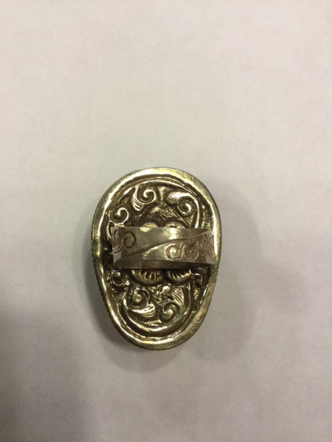 Tiger's Eye Skull Ring