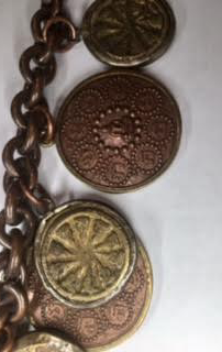 Vintage Copper Copper Coin Necklace