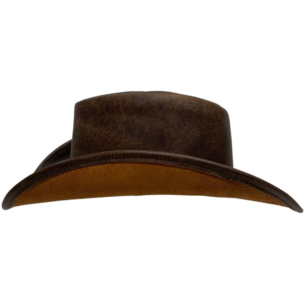 Back Woods Leather Outback Hat