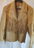 Vintage Suede Fringe Jacket S