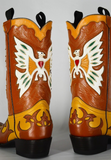 Custom McClintock Eagle Inlay Boots 9/9.5M