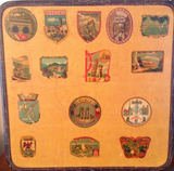 Vintage Suitcase Travel Stickers