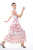 Couture White Floral Maxi Dress