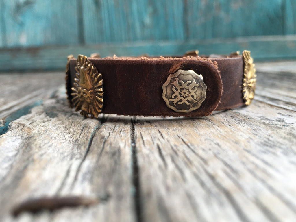 Mini Sacred Heart Concho Snap Bracelet