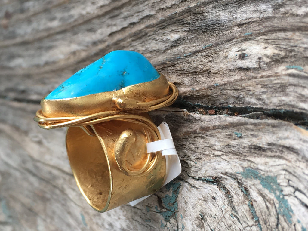 Turquoise Ring Gold