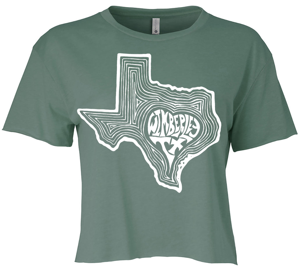 TX Heart Wimberley Sage Crop T