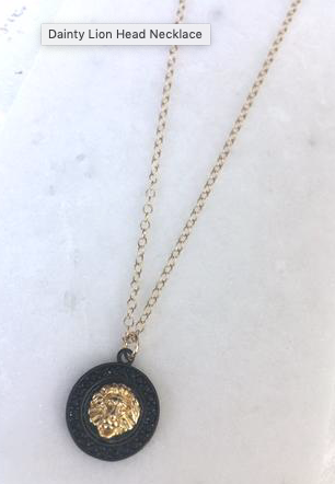 Lionhead on Gold Filled Chain 15" 17" 19"