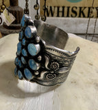 Gorgeous Navajo Golden Hills Turquoise Cuff