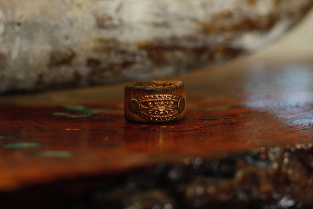 Vintage Leather Ring