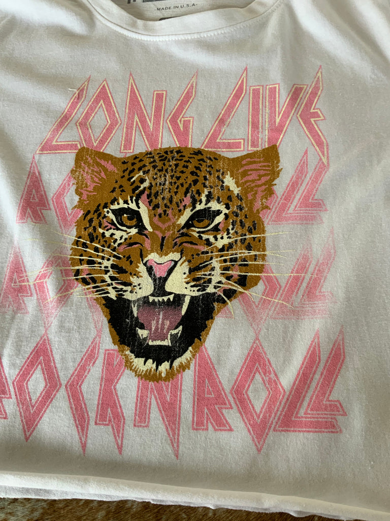 Long Live Rock and Roll Crop T-Shirt