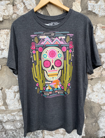 Sugar Skull w/ Hamsa Tee