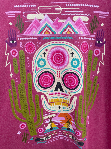 Sugar Skull w/ Hamsa Tee