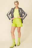 Vegan Python Snakeskin Blazer Jacket