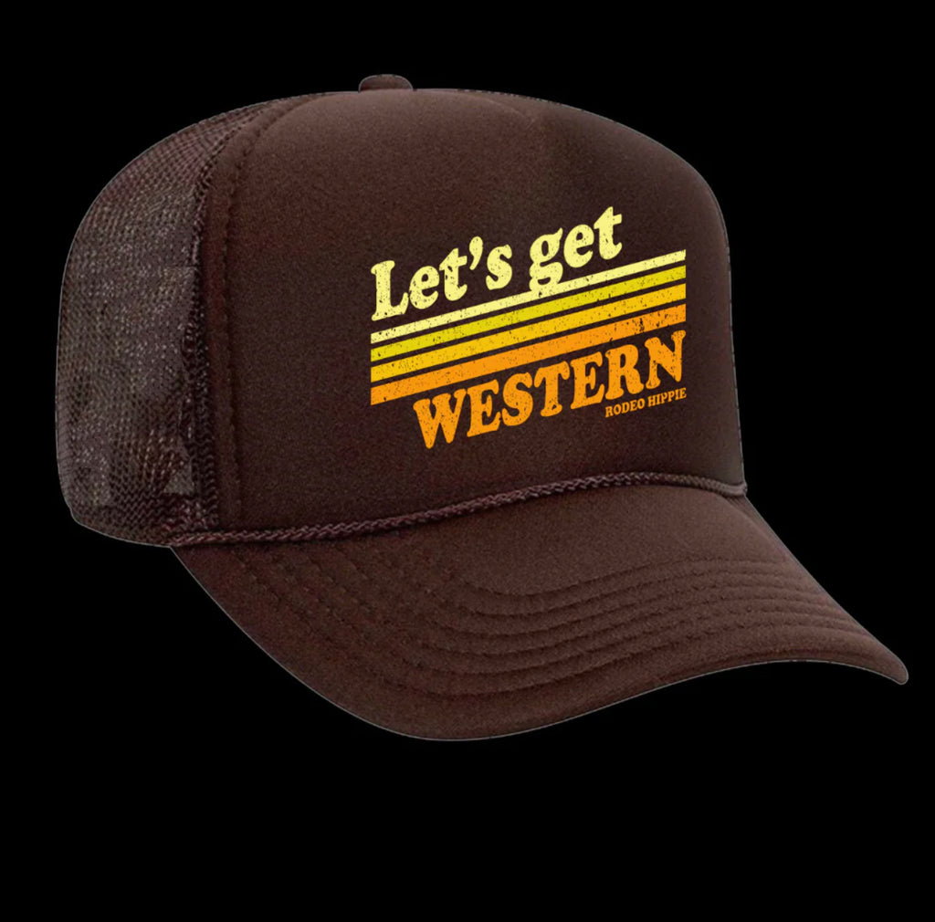 Let’s Get Western Vintage Style Trucker Cap Let’s Get Western Vintage Style Trucker Cap