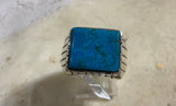 SS Kingman Turquoise Men’s Ring Sz 10.5