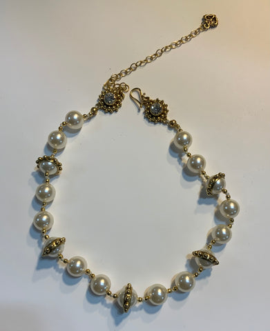 VSA Virgin Saints Angels Pearl Gold Choker