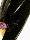 Vintage Ropa Velvet Jacket Black Purples