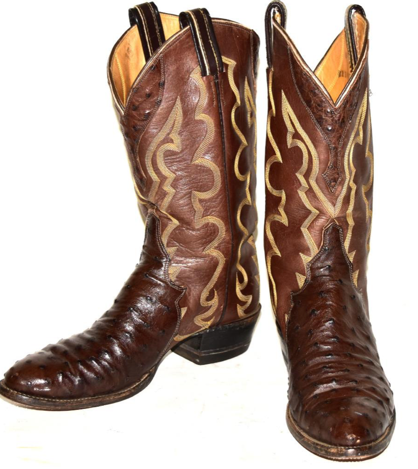 Vintage Ostrich Quill Boots 8M Vintage Ostrich Quill Boots 8M