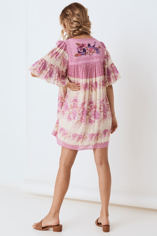 Coco Lei Flutter Sleeve Tunic - Lilac