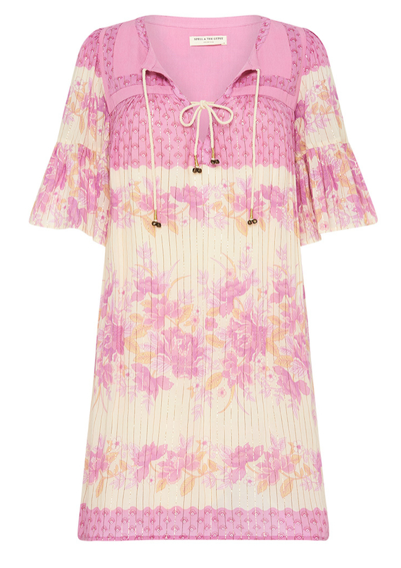 Coco Lei Flutter Sleeve Tunic - Lilac