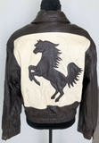 VIntage Stallion Leather Jacket M