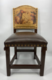 Double D Ranch Leather Chair Cowboy