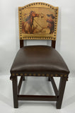 Double D Ranch Leather Chair Cowboy