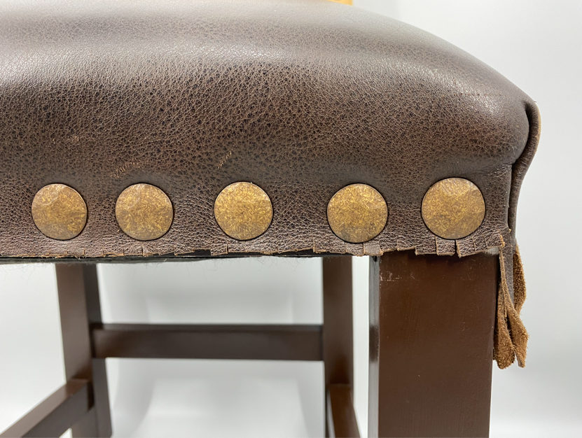 Double D Ranch Leather Chair Cowboy