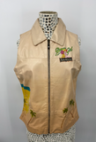 Via Blue Via Vintage Hand Painted Vest - Medium