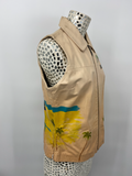 Via Blue Via Vintage Hand Painted Vest - Medium