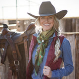 Santa Fe Long Tall Wild Rag Silk Scarf