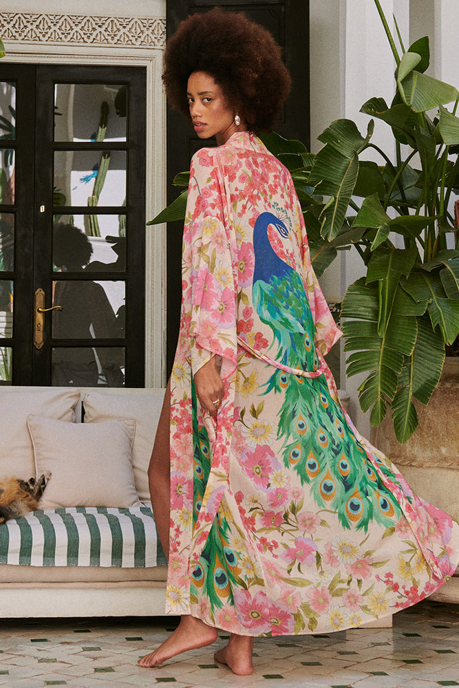 SPELL Peacock Maxi Robe Collectible! SPELL Peacock Maxi Robe Collectible!