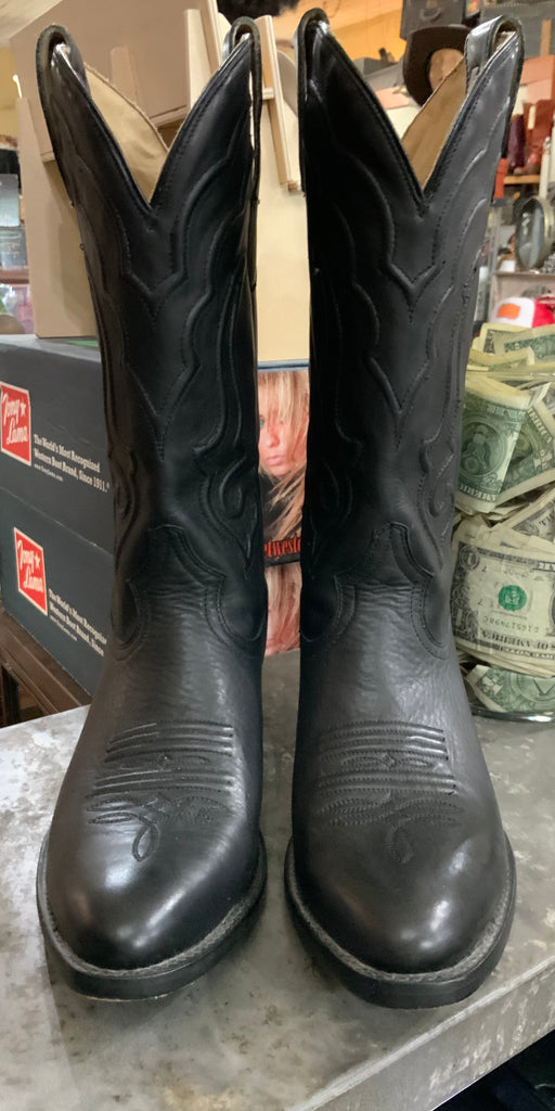 Black Stetson Black Boots EUC 8D or 10B