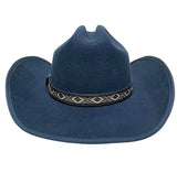 Navy Felt Cowboy Hat