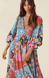 Cha Cha Boho Midi Dress - Jewel