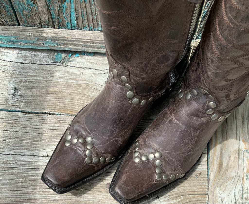 Old Gringo Brown Rock Razz Boots 8M EUC