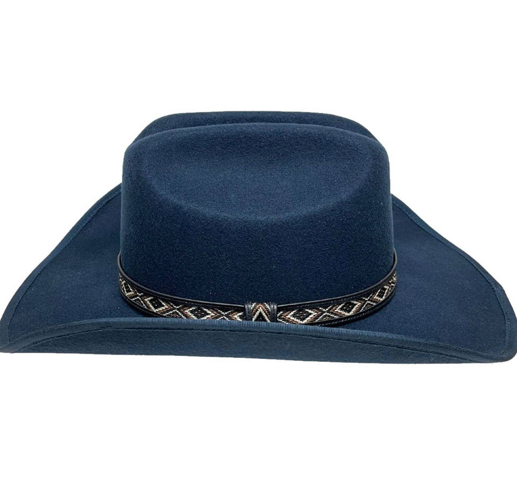 Navy Felt Cowboy Hat
