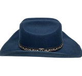 Navy Felt Cowboy Hat
