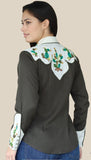 San Jose Cactus Pearl Snap Shirt