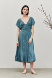 Tie Dye Turquoise Midi Dress