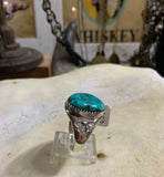 SS Kingman Turquoise Sz 10.5 Men’s Ring
