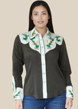 San Jose Cactus Pearl Snap Shirt