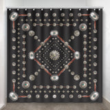 Flagstaff Shower Curtain Black Concho