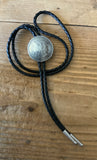 Vintage Silver Dollar Backside Bolo Tie