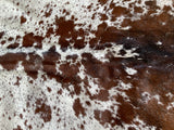 Tricolor spotted salt and pepper Brazilian cowhide