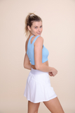 Seamless Double Strap One Shoulder Sports Bra