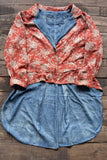 Floral Delight Reversible Tunic One Size